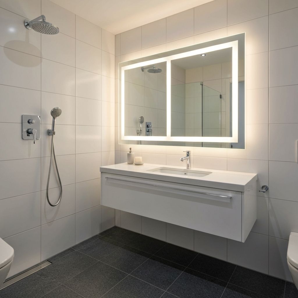 Bathroom Mirror Installation